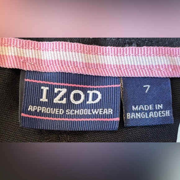 NWT Izod Approved Schoolwear Black Stretch Skinny Jeans, Size 7 - Picture 6 of 8